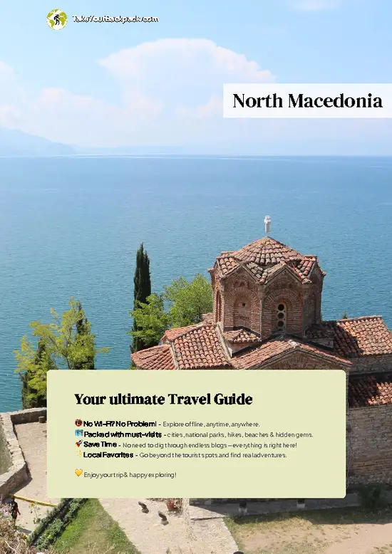 example page 0 from our offline Travel Guide for North Macedonia